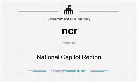 what does ncr stand for.